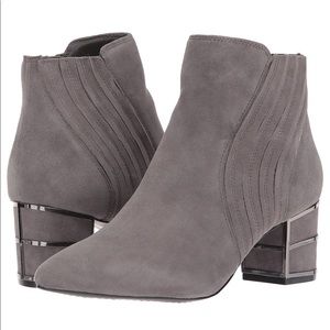 Steve Madden Gray Suede Ankle Boot